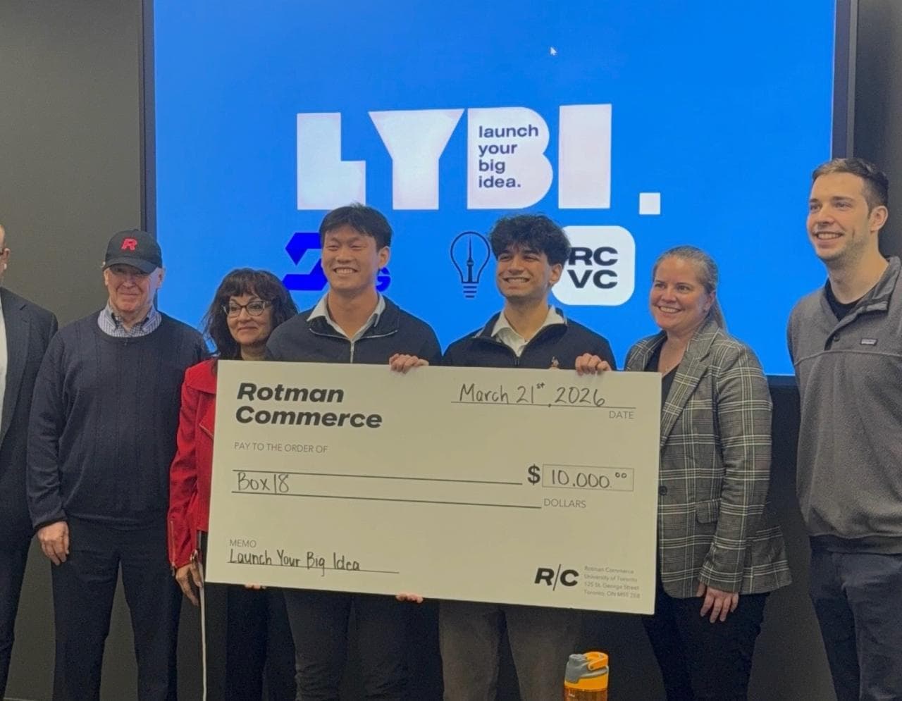 Box18 team at the Launch Your Big Idea competition